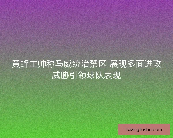 黄蜂主帅称马威统治禁区 展现多面进攻威胁引领球队表现 黄蜂主帅称马威统治禁区 展现多面进攻威胁引领球队表现